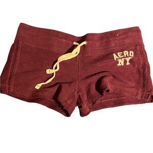 Burgundy Aero Shorts
